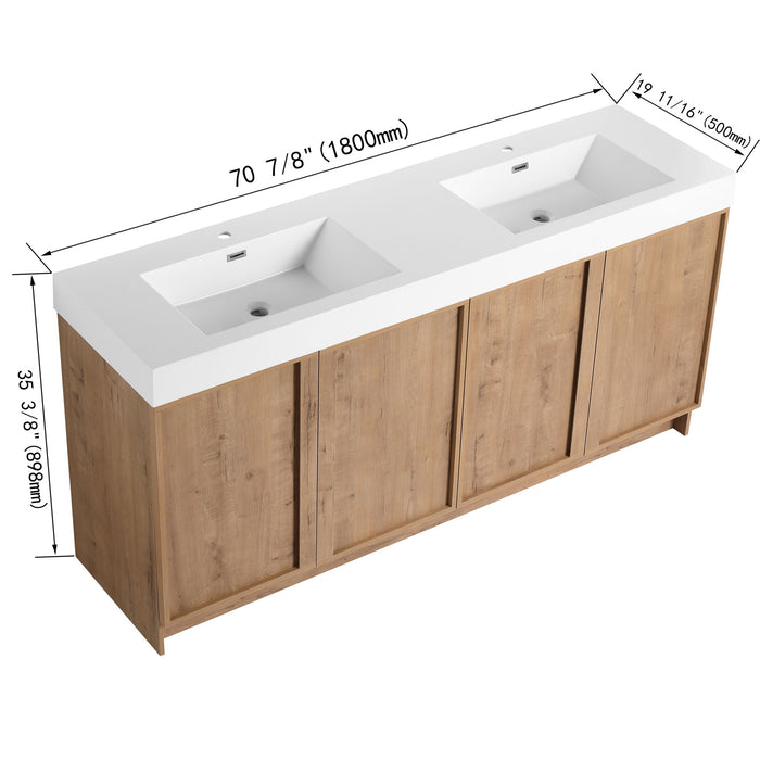 Freestanding Bathroom Vanity With Sink, Soft Close Doors Home Essentials