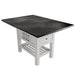 Counter Height Dining Table With 2 Leaves, Under Table Storage - Antique White / Gray Home Essentials