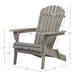 Oversize Outdoor Folding Adirondack Chair, Patio Chair For Garden Home Essentials