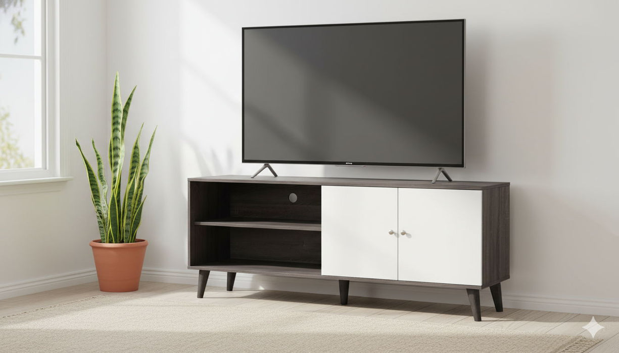 Amidon - TV Stand, With 2 Storage Shelves And 1 Cabinet US Pride