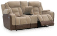 Mixed Motion - Power Reclining Loveseat With Console / Adjustable Headrest Signature Design by Ashley®
