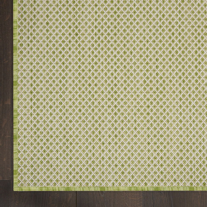 8' X 10' Geometric Power Loom Area Rug - Green