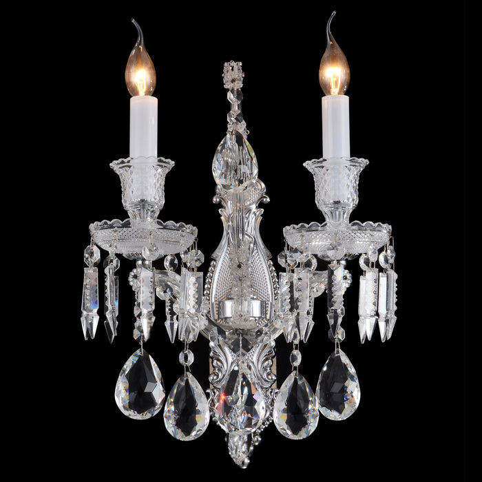 Michael Amini Lighting - Chambord Crystal Wall Sconce - Clear Michael Amini