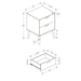 Modern Accent Table With Storage Drawers 8th Street