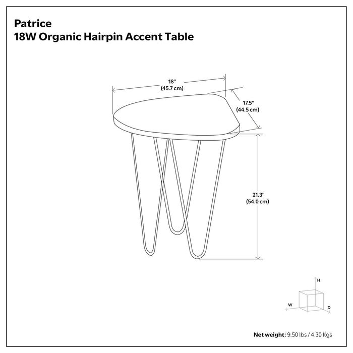 Patrice - Handcrafted Metal And Wood Accent Table Simpli-Home