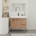 36" Freestanding Bathroom Vanity With Sink, Soft Close Doors & 2 Drawers - Imitative Oak Home Essentials
