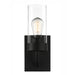 Zephyr - Single Light Sconce - Black / Clear Ashcroft Furniture