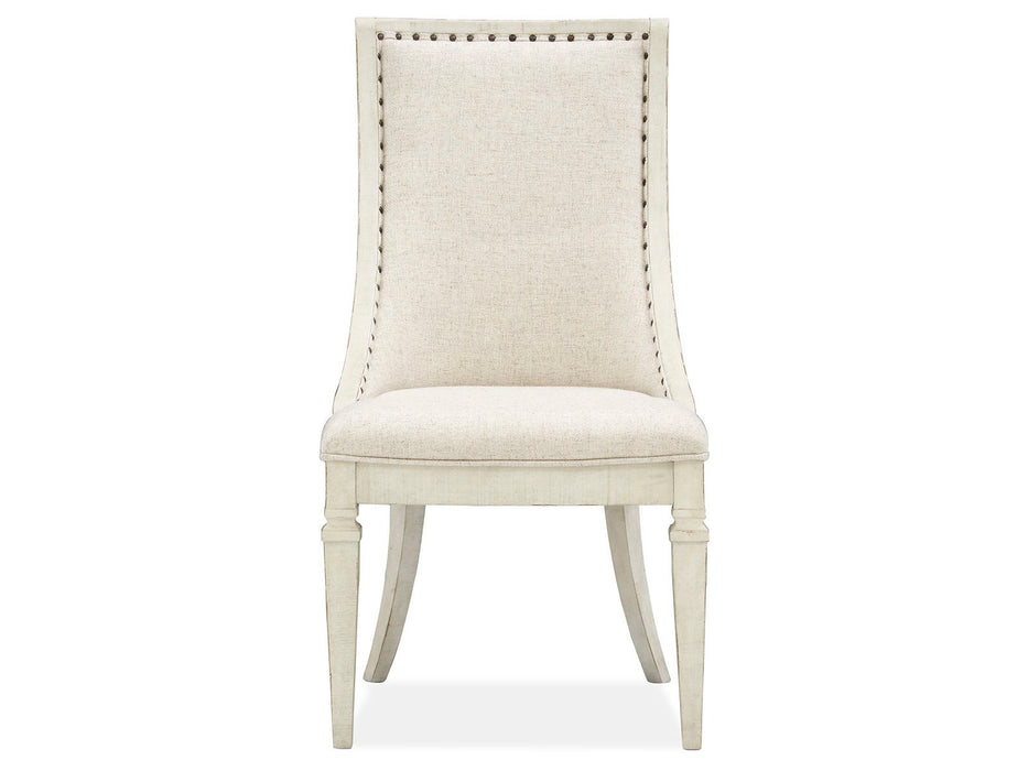 Newport - Dining Arm Chair With Upholstered Seat & Back (Set of 2) - Alabaster Magnussen Furniture