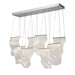 Michael Amini Lighting - Sheer Waves 8-Light Modern LED Chandelier - Chrome Michael Amini