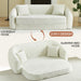 Curved Convertible Sofa, 2 In 1 Fold Out Bed With Pull Out Base And Deep Seat Home Essentials