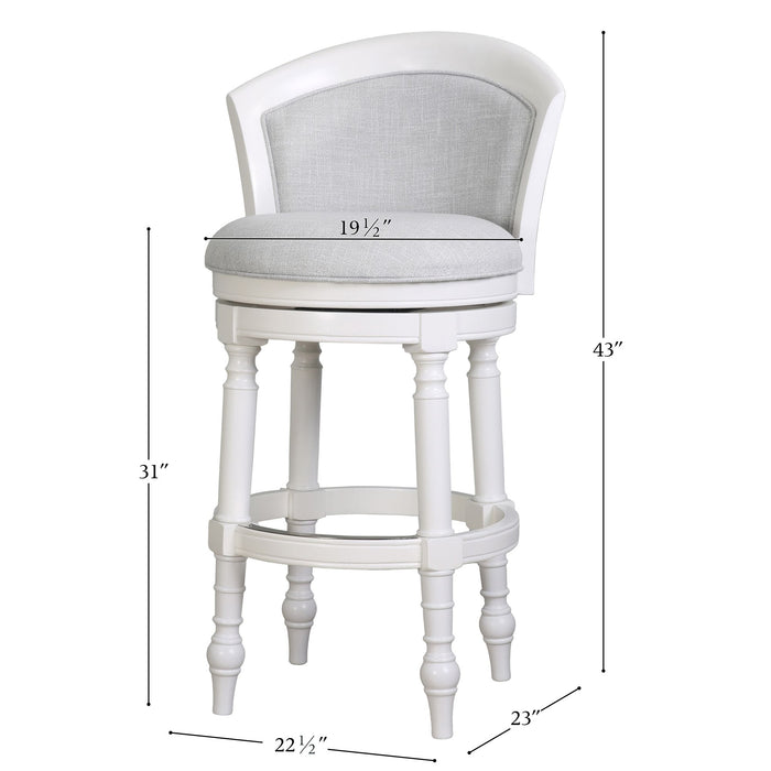 Barrel Back Stool With Swivel Home Essentials