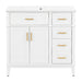 Modern Bathroom Vanity With Sink, Soft Close Doors, 4 Storage Drawers Hearth and Haven