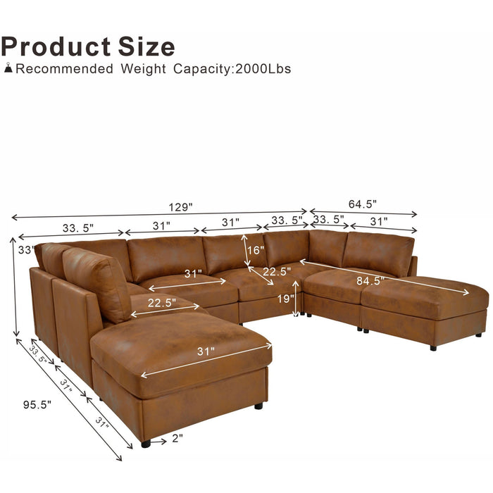 Modular Sectional With Custom Configuration Home Essentials