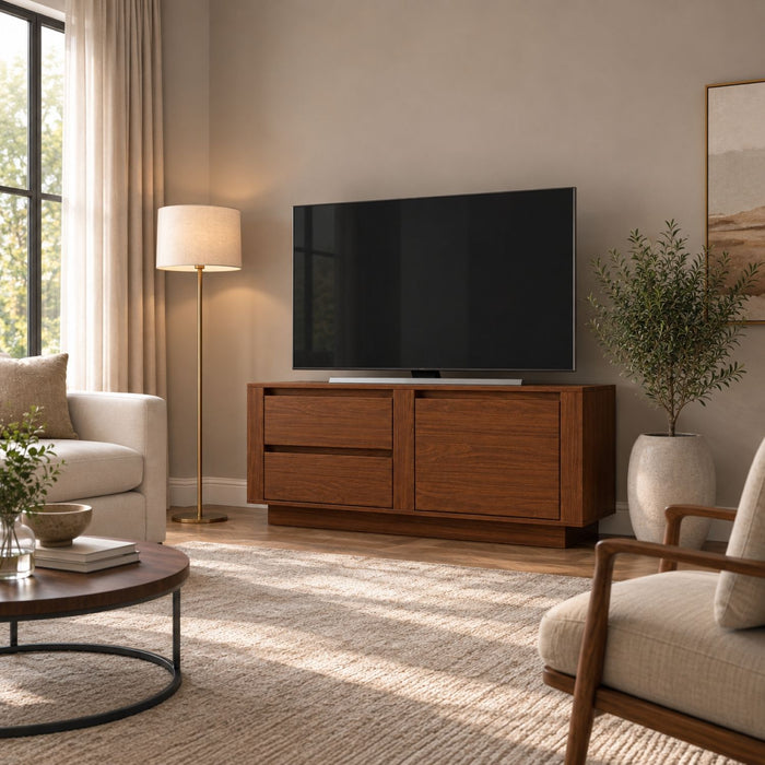 TV Stand For TVs Up To 50" With 1 Door And 2 Drawers Home Essentials