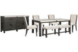 Plum Creek - 7 Piece Rectangular Dining Table Set Magnussen Furniture