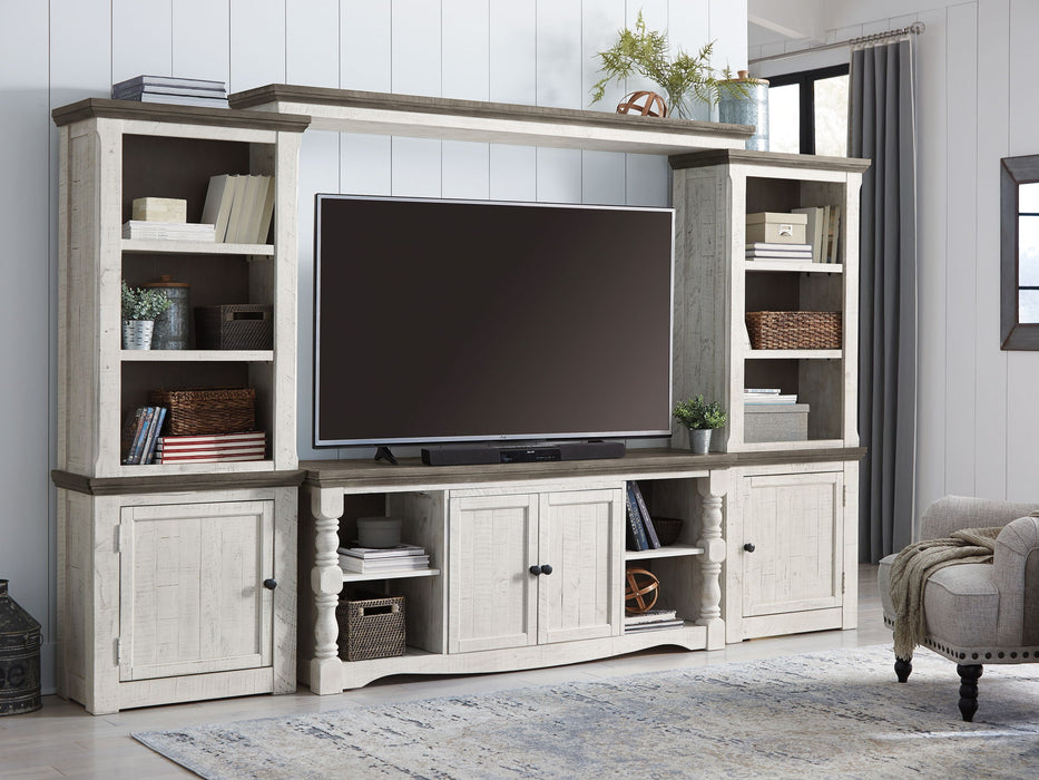 Havalance - 4 Pc. - Entertainment Center - 67" TV Stand - Brown / Beige Signature Design by Ashley®