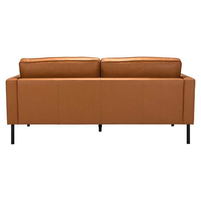 Polyester Sofa With Black Legs - Brown