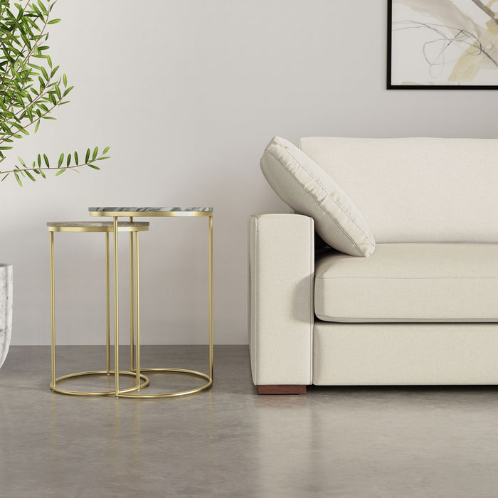 Ashley - 2 Piece Nesting Table - Gold Simpli-Home