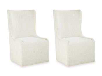 Radkin - Dining Upholstered Wingback Side Chair (Set of 2) - Off White Signature Design by Ashley®