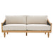 Loveseat Sofa With Armrests - Black Noble House