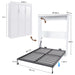 Queen Murphy Bed, Foldable Wall Bed, Space Saving Design For Bedrooms - White Home Essentials