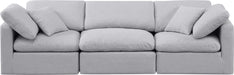 Indulge - Linen 3 Seat Modular Sofa Meridian Furniture