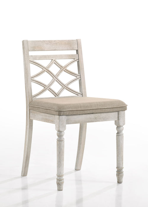 Havanna - Wide Chair With Cushion (Set of 2) - Off White