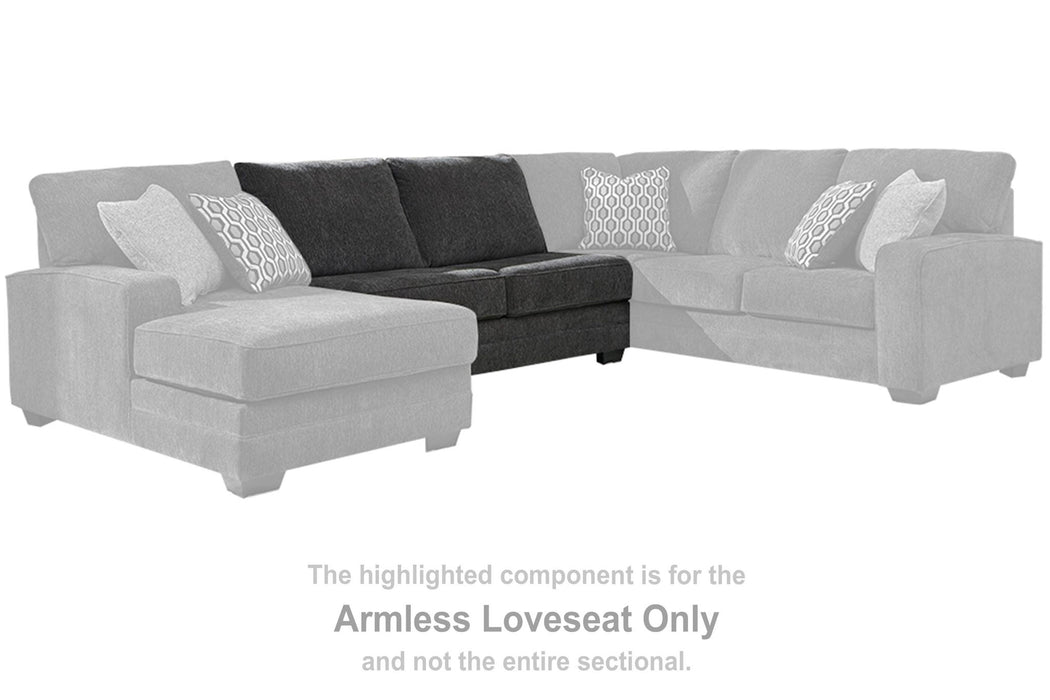 Tracling - Armless Loveseat - Slate Benchcraft®