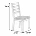 Ladder Back Design Dining Chairs (Set of 2) - Walnut Home Essentials