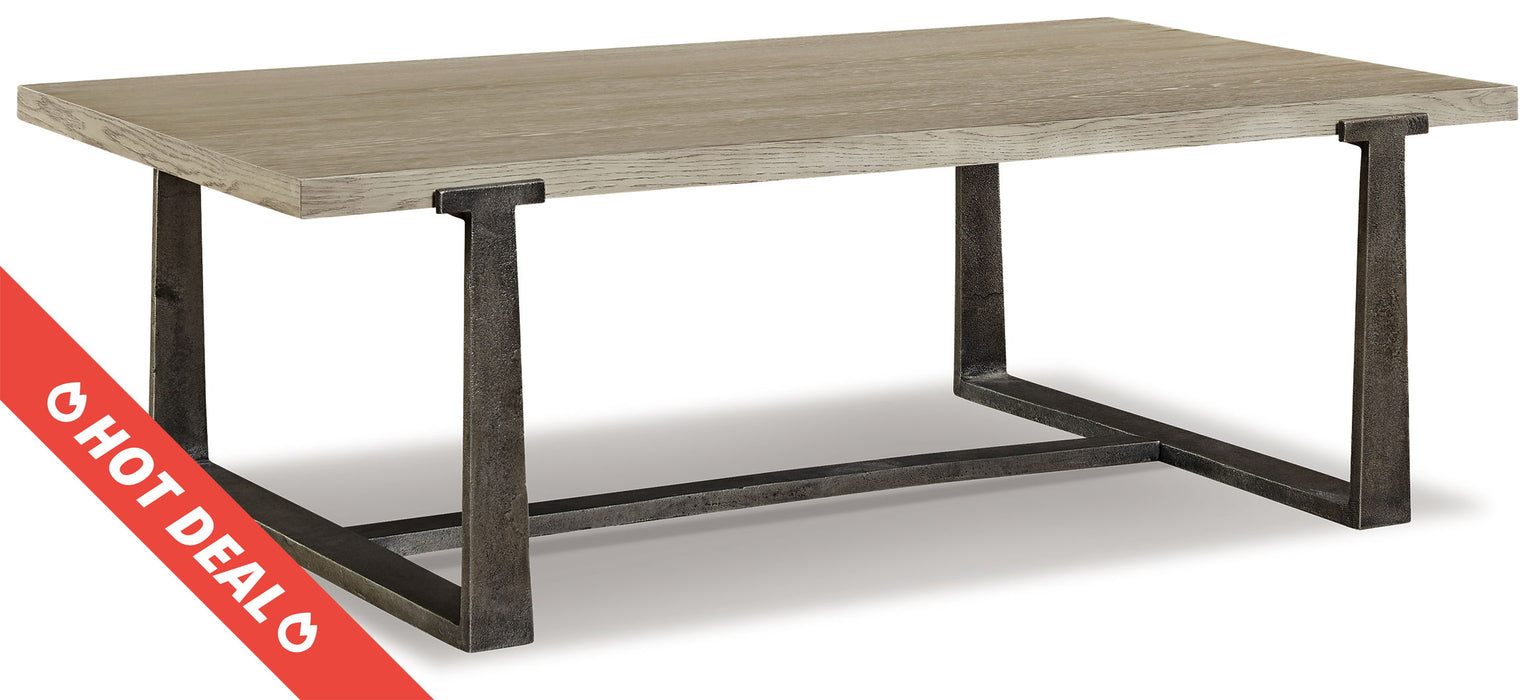 Dalenville - Gray - Rectangular Cocktail Table