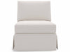 Madison - Skirted Armless Chair, Special Order - White Universal Furniture