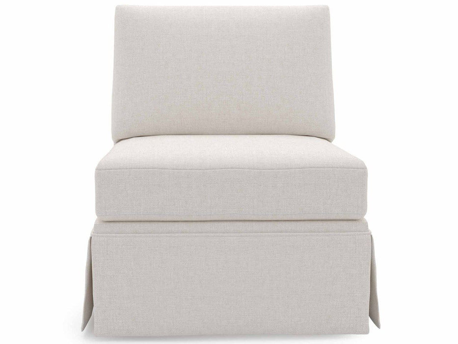 Madison - Skirted Armless Chair, Special Order - White Universal Furniture