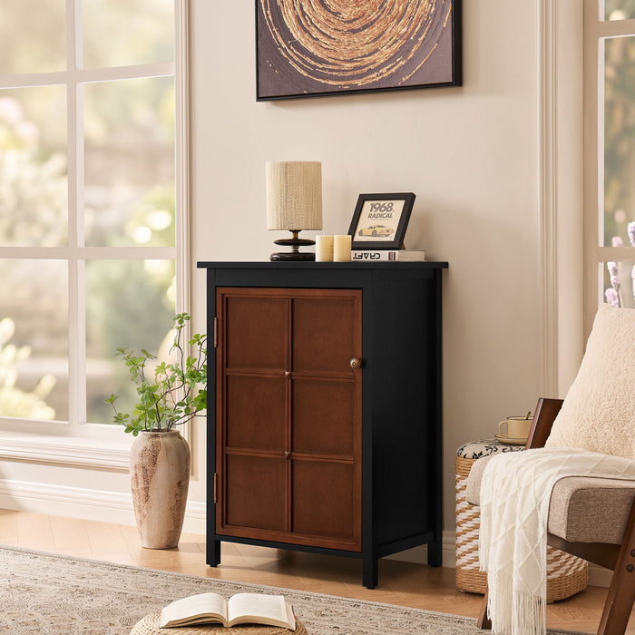 Floor Cabinet With Doors & Adjustable Shelf, Storage Cabinet For Entryway Home Essentials