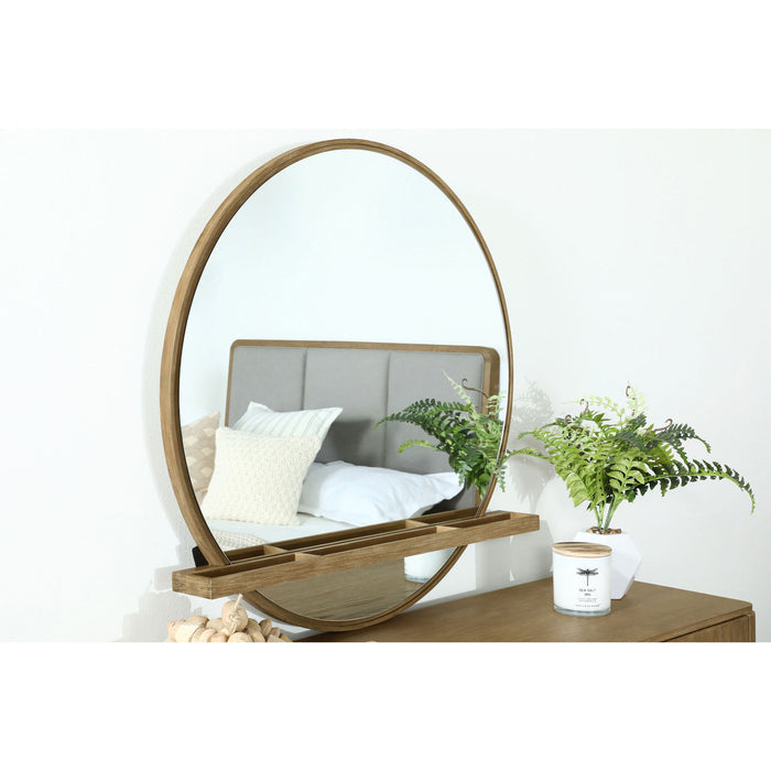 Benson - Round Dresser Mirror Furniture Max