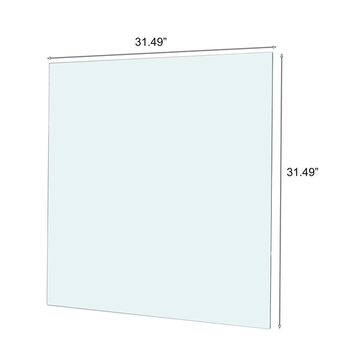 Square Tempered Glass Top