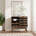 Clarkson - Wine Cabinet - Brown Simpli-Home