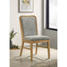Teleli - Dining Side Chair (Set of 2) - Natural / Gray Furniture Max