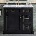 Modern Bathroom Vanity With Sink, 4 Drawers, Soft-Close Door, Adjustable Shelf Hearth and Haven