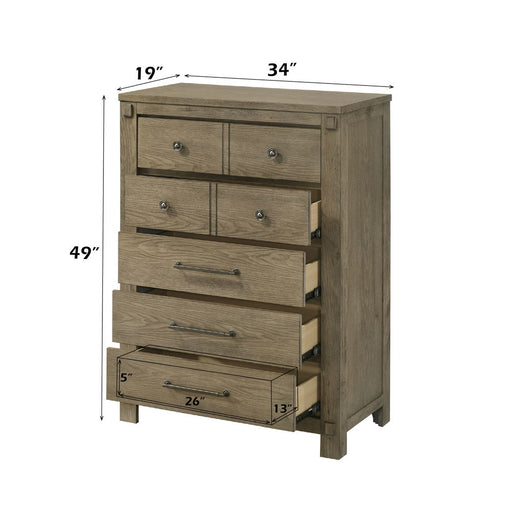 Colton - Chest - Antique White Oak ACME