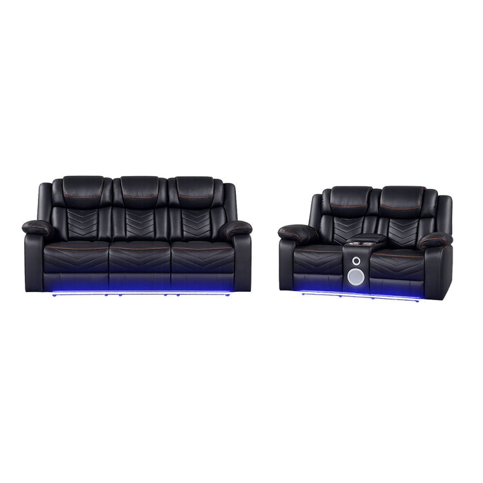 Challenger - LED Power Recliner Set Matrix Furniture Group