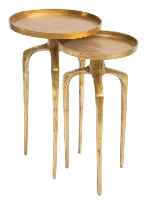 Como - Accent Tables - Antique Gold Zuo Modern
