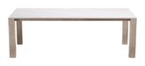 Leilani - Rectangular Dining Table - White / Light Brown Zuo Modern