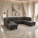 8 Piece Modular U - Shape Sectional Sofa Home Essentials