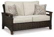 Paradise Trail - Loveseat w/Cushion - Medium Brown Signature Design by Ashley®