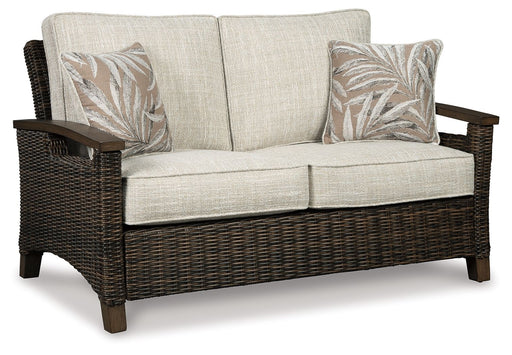Paradise Trail - Loveseat w/Cushion - Medium Brown Signature Design by Ashley®