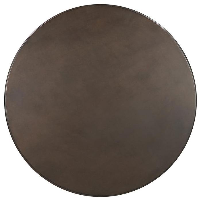 Round Dining Table & Pedestal Base - Brown