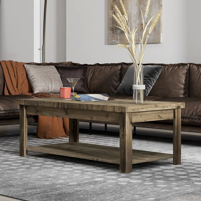 Joshua Creek - 48" Coffee Table - Barnwood