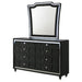 Mika - 8 Drawer LED Dresser With Mirror - Black Furniture Max