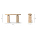 Calder - Console Table - Natural Jennifer Taylor Home