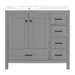 Bathroom Vanity With Sink Combo, 2 Soft Close Doors And 5 Drawers Hearth and Haven